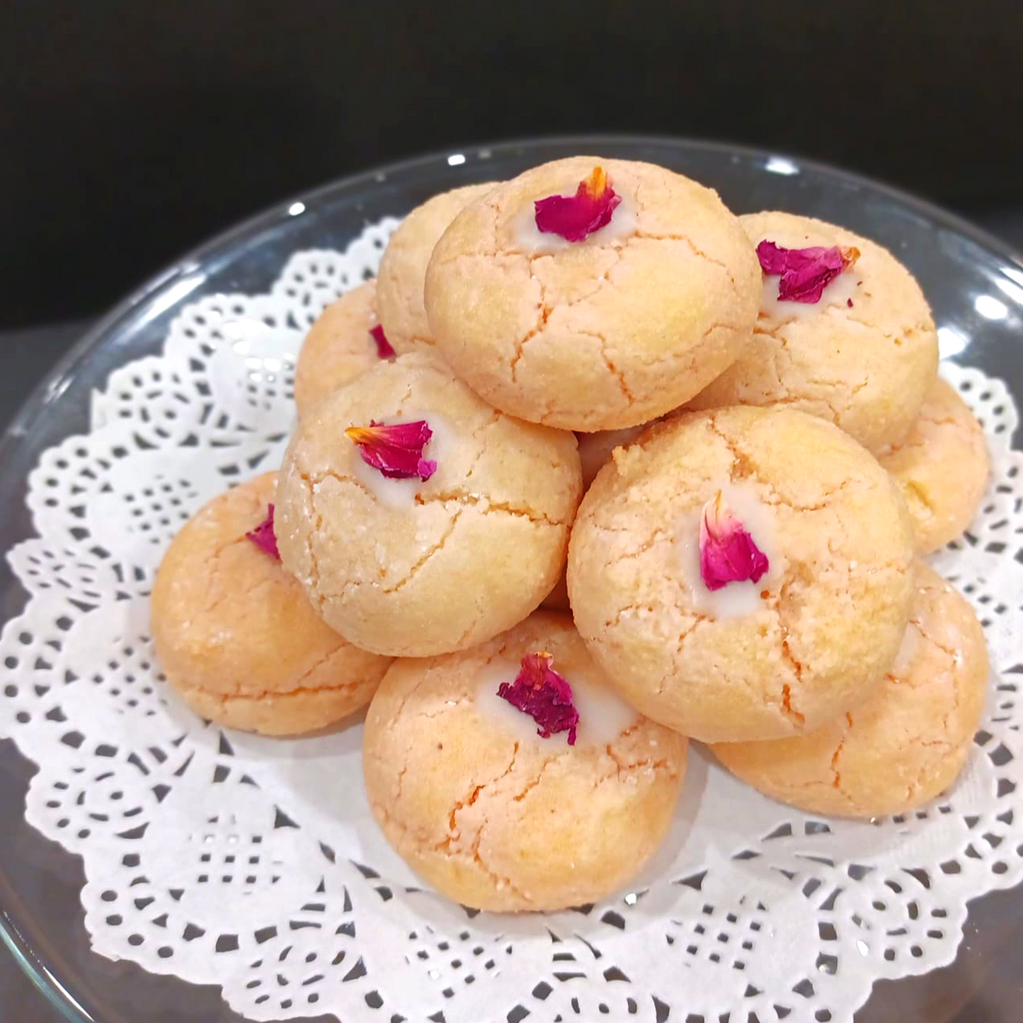 Almond Rose Cookies